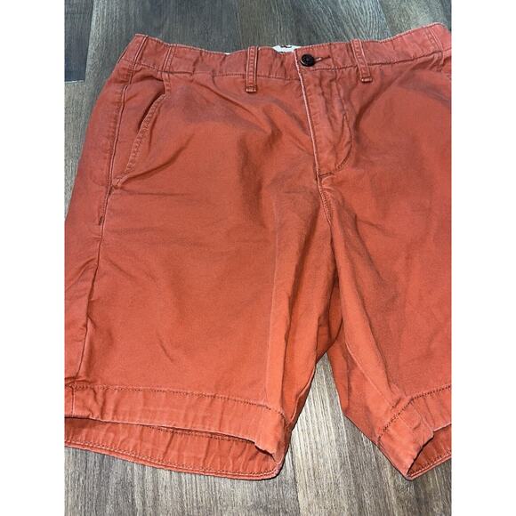 Abercrombie & Fitch Shorts Men’s Size 28  Orange / Red Chino Shorts - Picture 2 of 8
